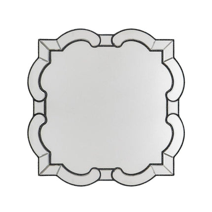 32" Clear Scalloped Glass Framed Accent Mirror HomeRoots