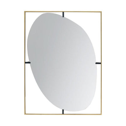 40" Gold Iron Framed Accent Mirror HomeRoots