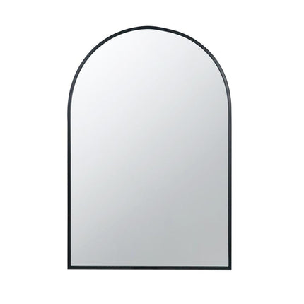36" Black Arch Metal Framed Accent Mirror HomeRoots