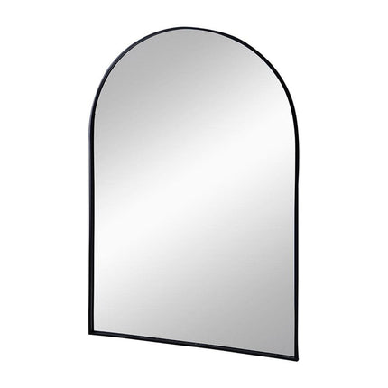 36" Black Arch Metal Framed Accent Mirror HomeRoots