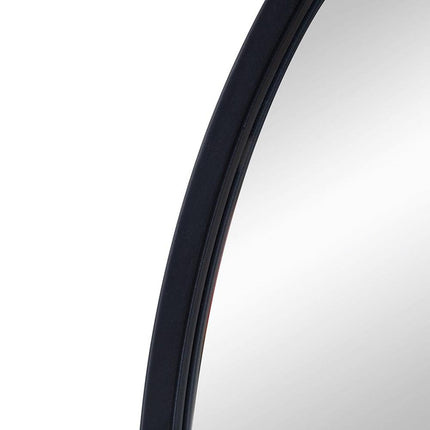 36" Black Arch Metal Framed Accent Mirror HomeRoots