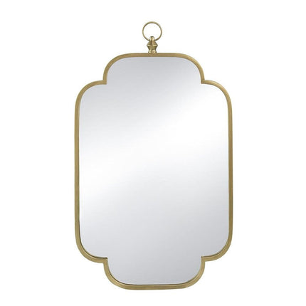 36" Gold Novelty Iron Framed Accent Mirror HomeRoots