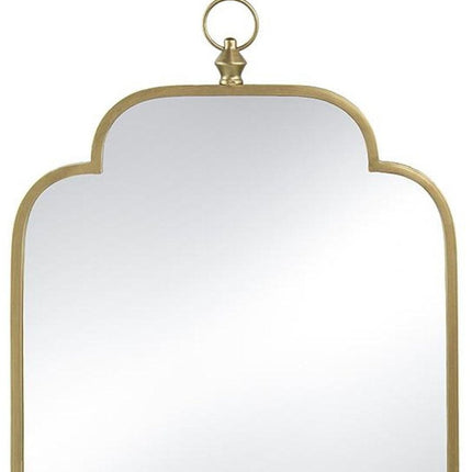 36" Gold Novelty Iron Framed Accent Mirror HomeRoots