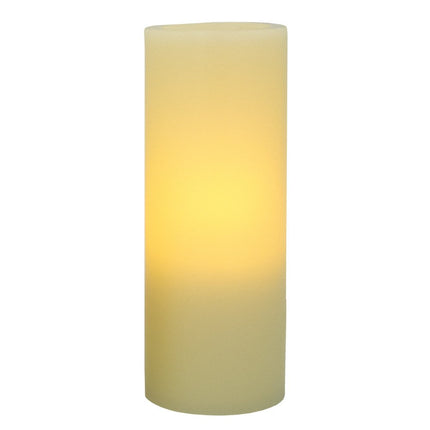 8" Ivory Flameless Pillar Candle HomeRoots
