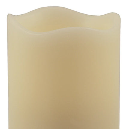 5" Ivory Flameless Pillar Candle HomeRoots
