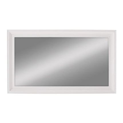 28" White Solid Wood Framed Full Length Hanging Mirror HomeRoots
