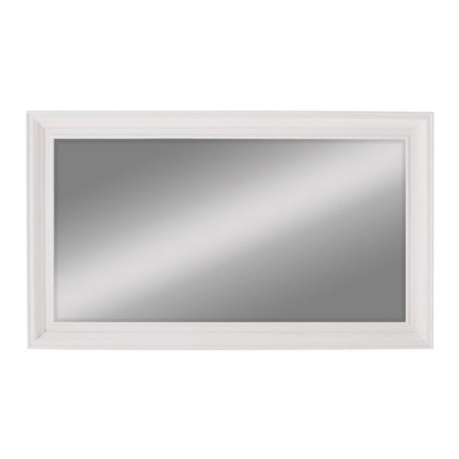 28" White Solid Wood Framed Full Length Hanging Mirror HomeRoots