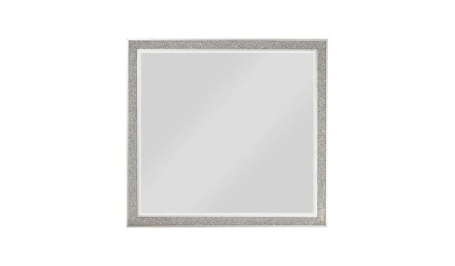 36" Square Wood Framed Mounted Dresser Mirror