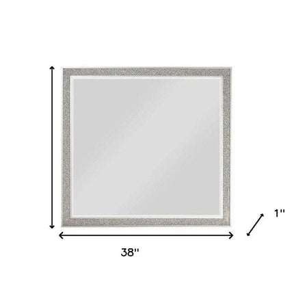 36" Square Wood Framed Mounted Dresser Mirror HomeRoots