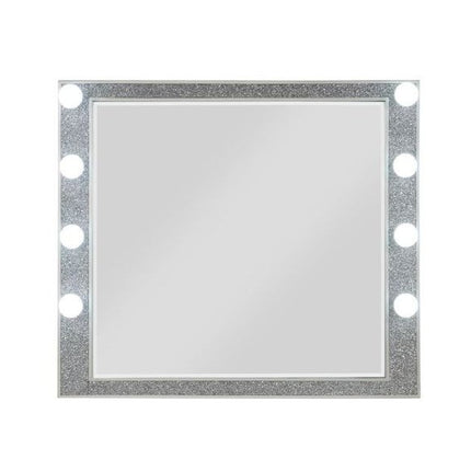 36" Square Wood Framed Mounted Dresser Mirror
