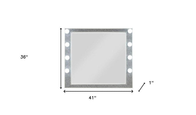36" Square Wood Framed Mounted Dresser Mirror HomeRoots