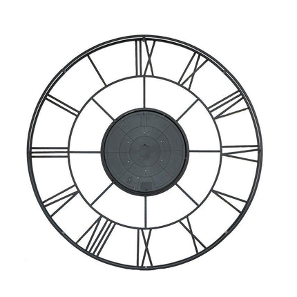 56" Circle Copper Metal and Glass Analog Exposed Gear Wall Clock HomeRoots