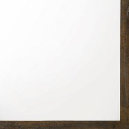 40" Square Wood Framed Mounted Dresser Mirror