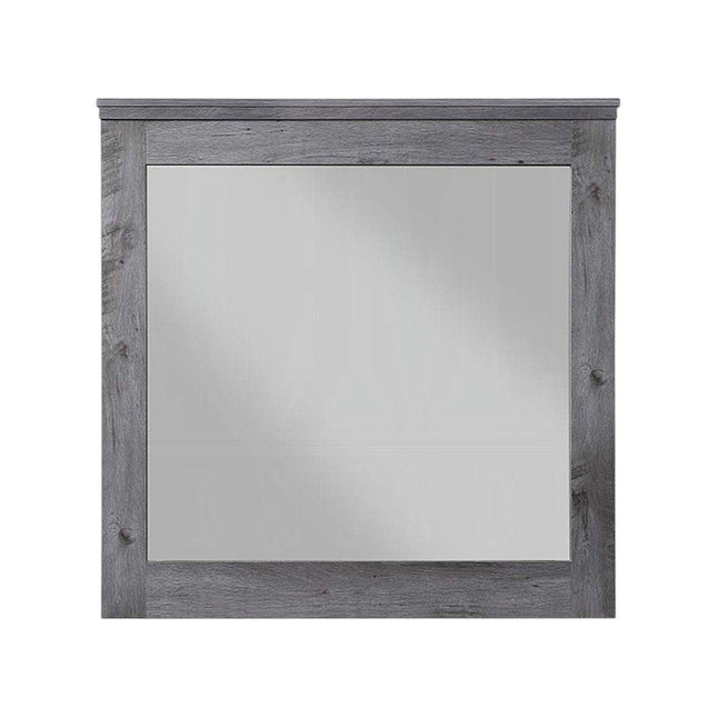 38" Square Wood Framed Mounted Dresser Mirror HomeRoots