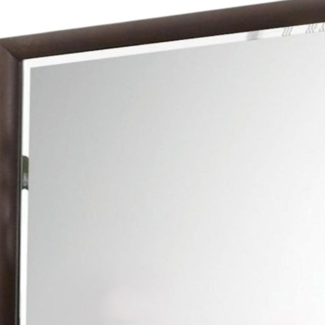 36" Merlot Wood Framed Mounted Dresser Mirror HomeRoots