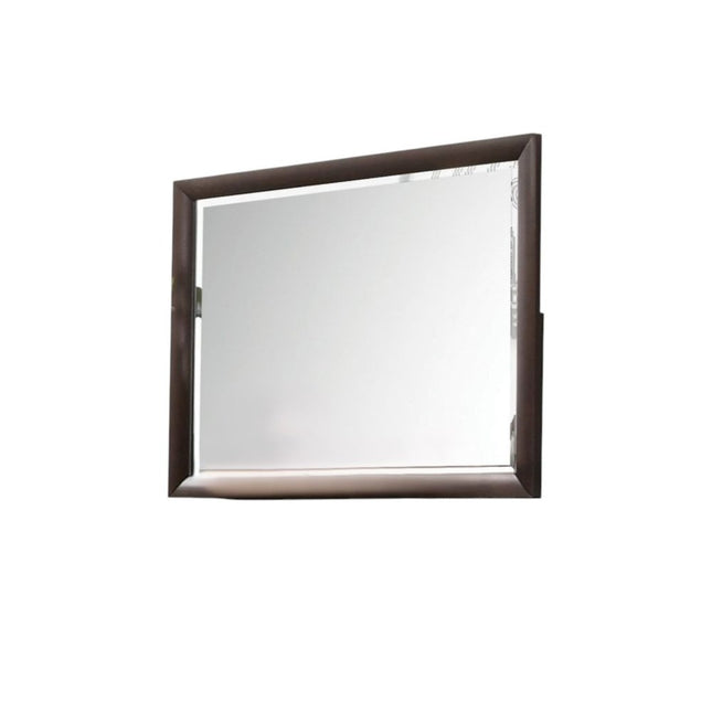 36" Merlot Wood Framed Mounted Dresser Mirror HomeRoots