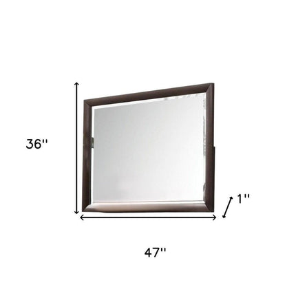 36" Merlot Wood Framed Mounted Dresser Mirror HomeRoots