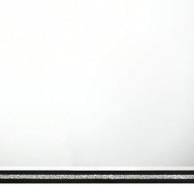 35" Black Wood Framed Mounted Dresser Mirror HomeRoots