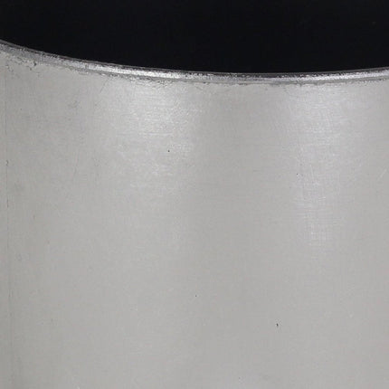7" Silver Recycled Plastic Indoor Outdoor Round Pot Planter