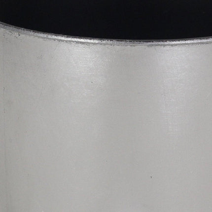 7" Silver Recycled Plastic Indoor Outdoor Round Pot Planter HomeRoots