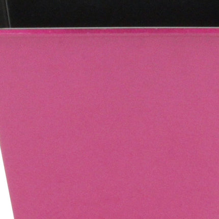 5" Hot Pink Recycled Plastic Indoor Outdoor Square Pot Planter HomeRoots