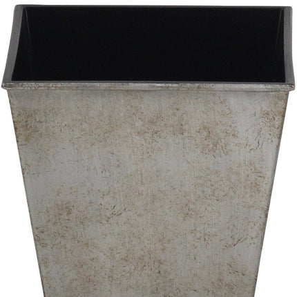 5" Gray Recycled Plastic Indoor Outdoor Square Pot Planter HomeRoots