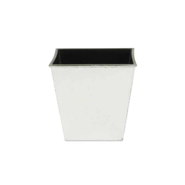 5" Silver Recycled Plastic Indoor Outdoor Square Pot Planter HomeRoots