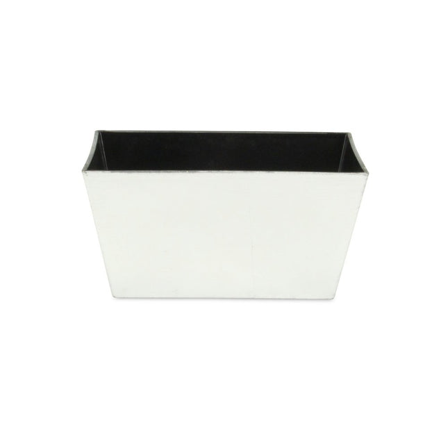 8" Silver Recycled Plastic Indoor Outdoor Rectangular Planter Box HomeRoots