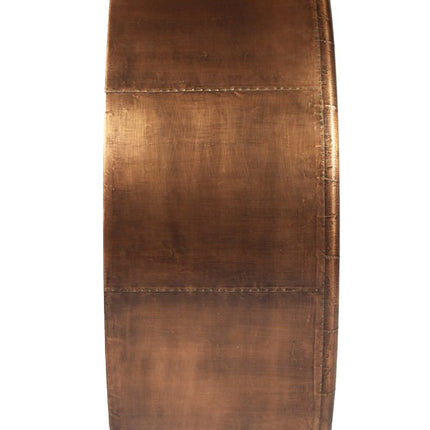 21" Copper Round Metal Framed Accent Mirror HomeRoots