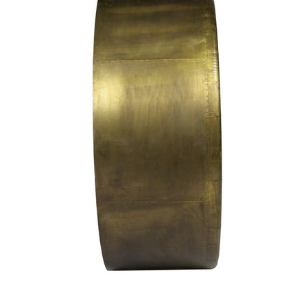 21" Brass Round Metal Framed Accent Mirror HomeRoots