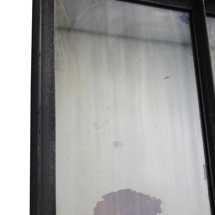 72" Black Metal Framed Full Length Antiqued Glass Hanging Mirror HomeRoots