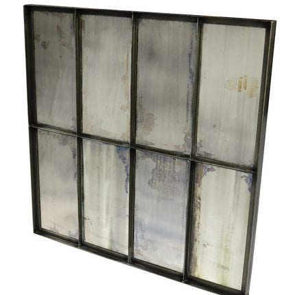 40" Black Square Metal Framed Accent Mirror HomeRoots