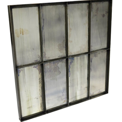 40" Black Square Metal Framed Accent Mirror HomeRoots