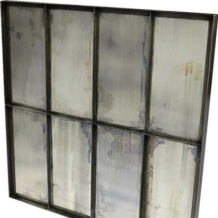 40" Black Square Metal Framed Accent Mirror HomeRoots