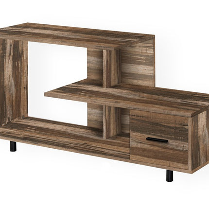 47" Brown Cabinet Enclosed Storage TV Stand HomeRoots
