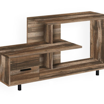 47" Brown Cabinet Enclosed Storage TV Stand HomeRoots