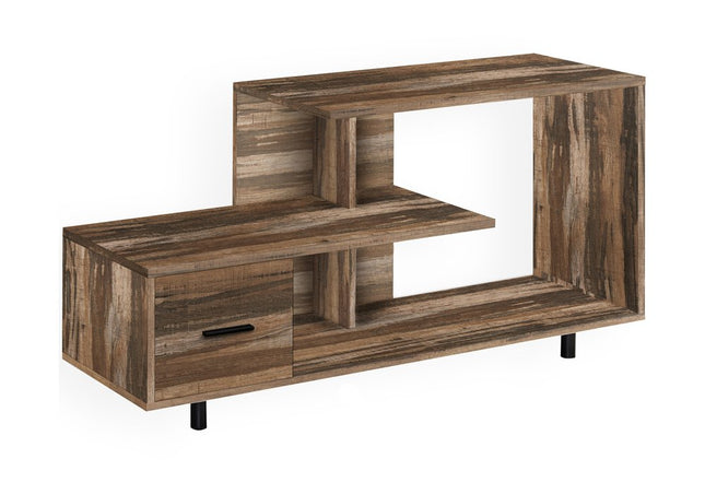 47" Brown Cabinet Enclosed Storage TV Stand HomeRoots