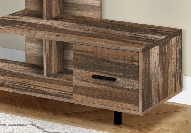 47" Brown Cabinet Enclosed Storage TV Stand HomeRoots