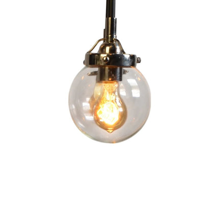 Silver Sputnik Eight Light Metal Chandelier With Clear Shades