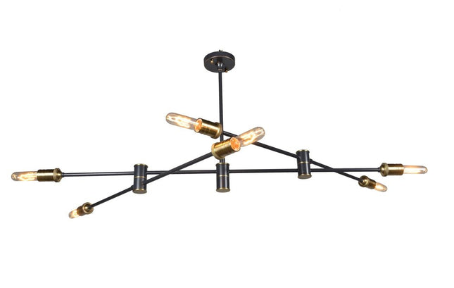Bronze Sputnik Six Light Metal Chandelier HomeRoots