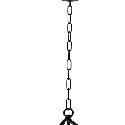 Black Unique Statement Four Light Metal Chandelier With Black Shades HomeRoots