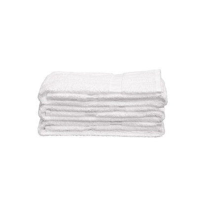 Set of Twelve White Cotton 15" X 25" Hand Towel Set HomeRoots