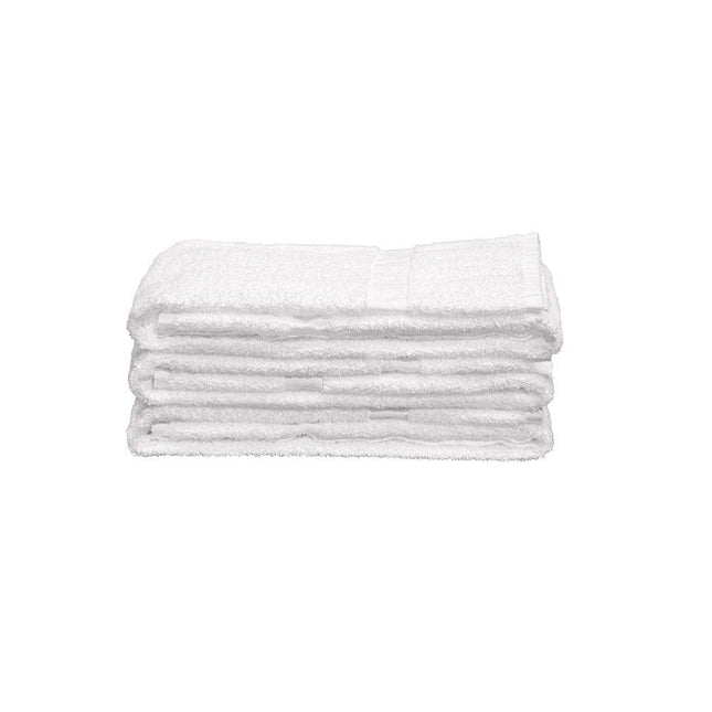 Set of Twelve White Cotton 15" X 25" Hand Towel Set HomeRoots