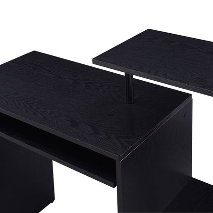 37" Black Computer Desk HomeRoots