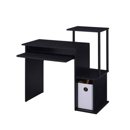 37" Black Computer Desk HomeRoots
