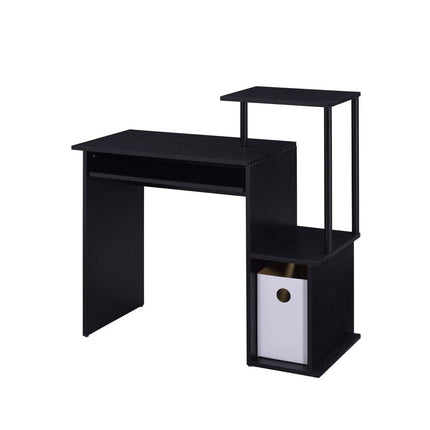37" Black Computer Desk HomeRoots