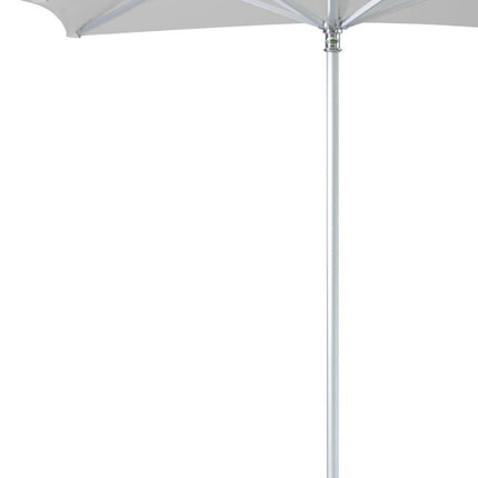 8' White Polyester Square Market Patio Umbrella HomeRoots