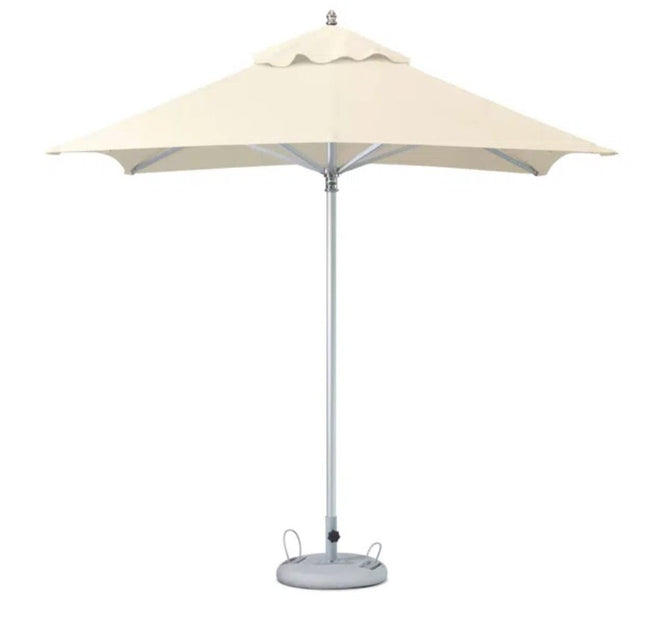 102" Ecru Polyester Square Market Patio Umbrella