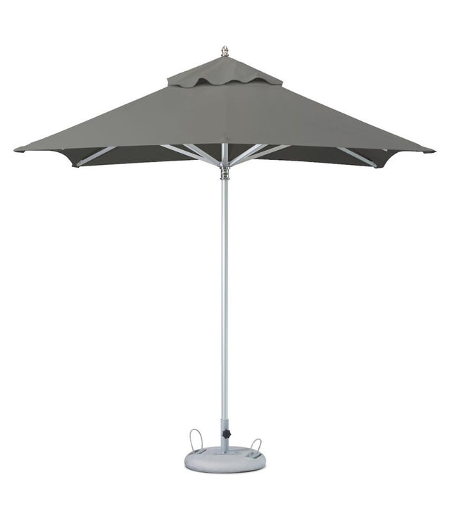 102" Charcoal Polyester Square Market Patio Umbrella