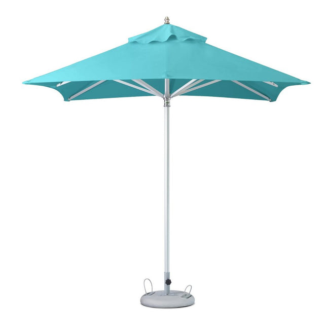 102" Aqua Polyester Square Market Patio Umbrella